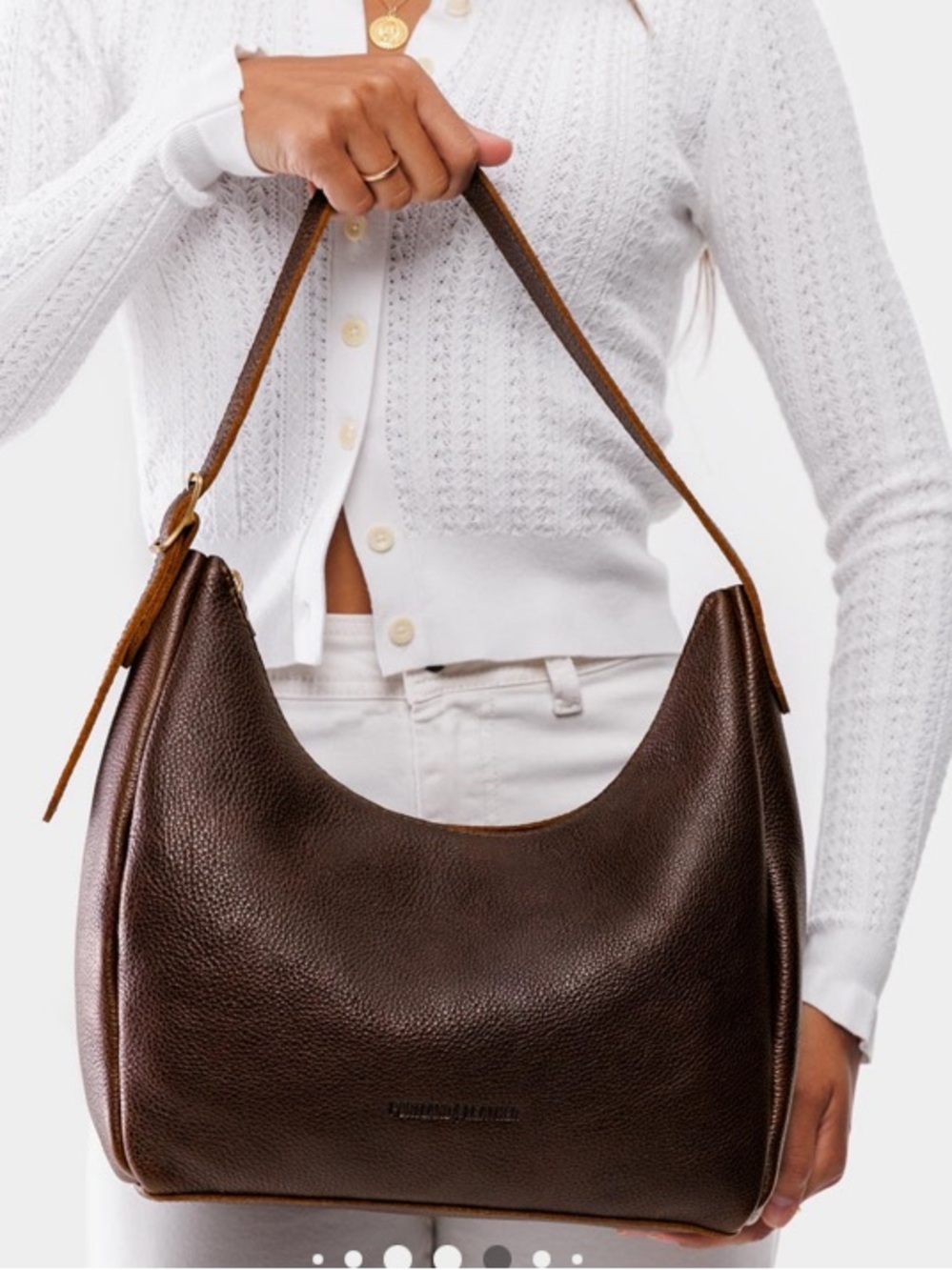 New Portland Leather Medium Aspen Handbag In Coldbrew